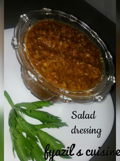 A picture of Home made salad dressing.