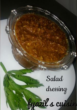 A picture of Home made salad dressing.