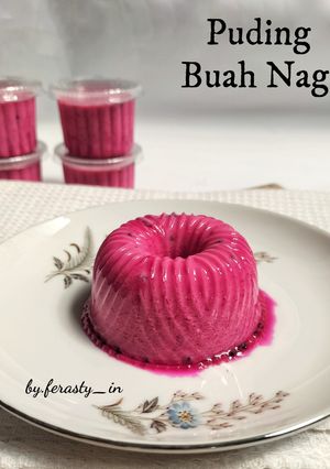 Foto resep Puding Buah Naga