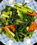 便當配菜-油菜花炒番茄