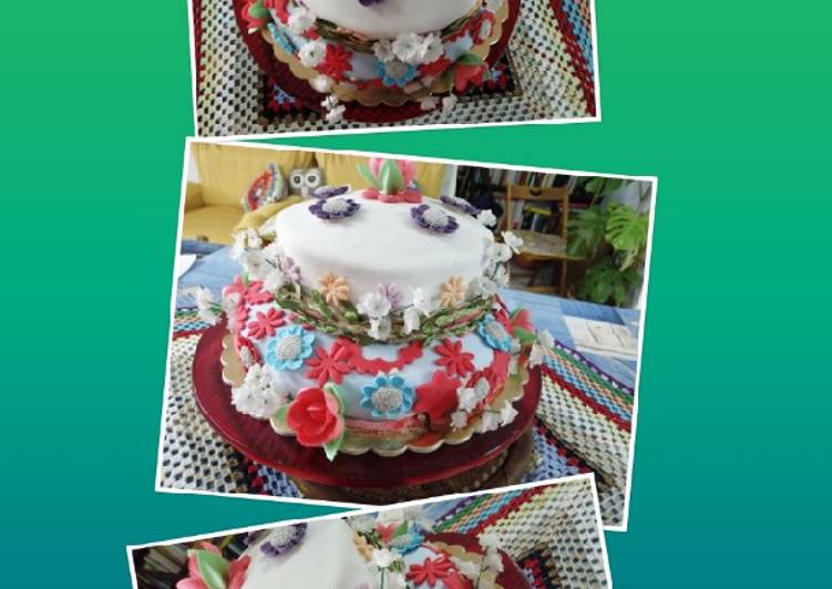 Steps to Make Fatto in casa La mia torta di compleanno..😍