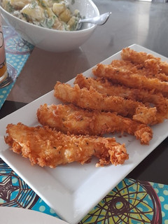 Una foto de Congrio frito en panko