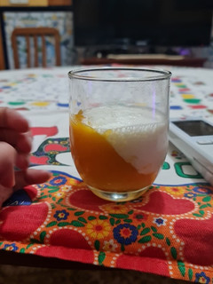 Una foto de Gelatina de mango natural con mousse de yogur 0.0