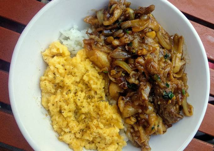 Resep Beef Bowl with Mushroom yang Lezat