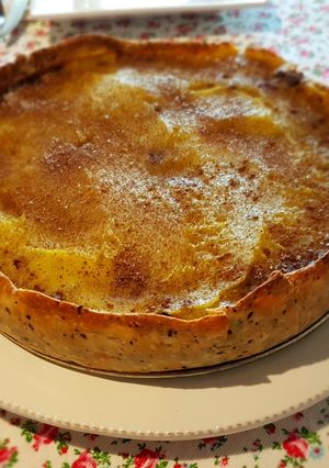 Una foto de ¡Pastel de carne sanjuanino, dulce!(batata y pasas de uva)