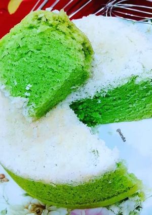 Foto resep BOLU PANDAN SANTAN KUKUS MANUAL (TAMPA MIXSER)