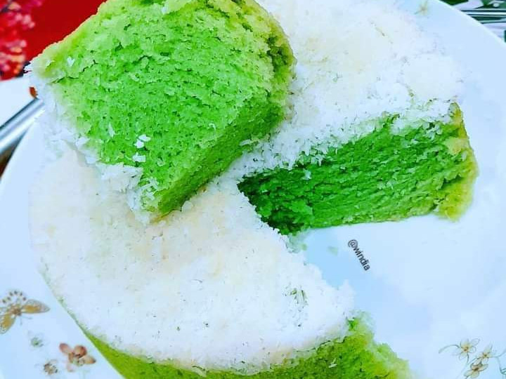 Resep BOLU PANDAN SANTAN KUKUS MANUAL (TAMPA MIXSER), Sempurna