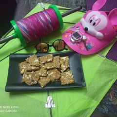 A picture of Till dry fruit chikki.