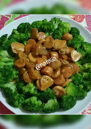 Foto resep Brokoli siram sosis jamur