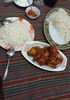 عکسی از دستور کراهی مرغ بلوچی