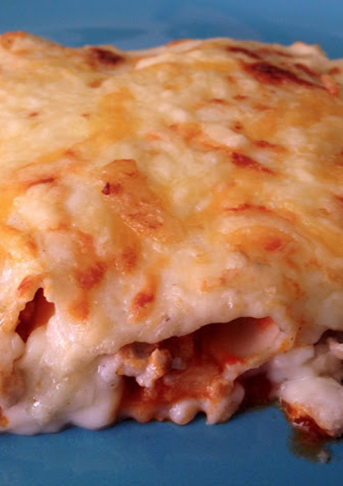 Una foto de Canelones rellenos de carne
