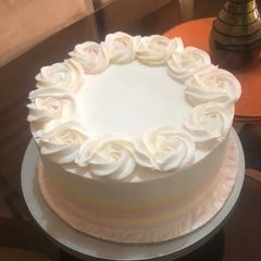 A picture of Whipped Cream Red Velvet Cake.