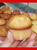 Magdalenas caseras y esponjosas / con copete / ponquesitos / cupcake