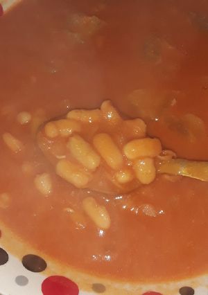 صورة لوصفة لوبيا بيضاء على السريع 👍👍