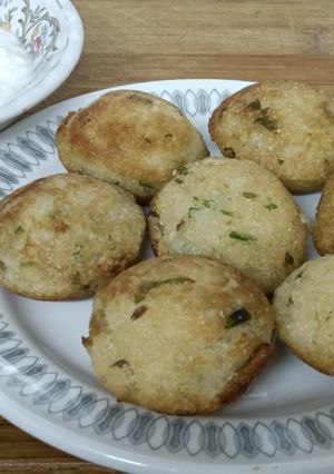 A picture of Sabudana and Bhagar Appe.