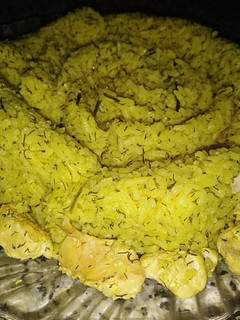 عکسی از دستور شوید پلو با سینه مرغ
