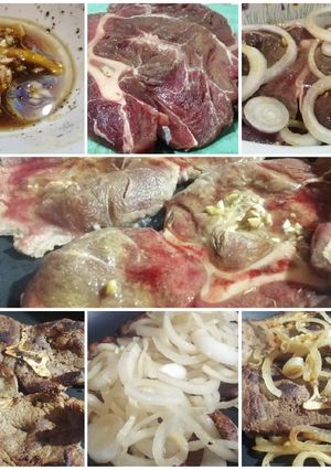 Una foto de Chuleta de Res Encebollada (fácil de hacer)