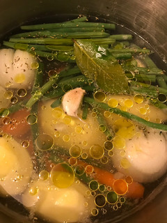 Una foto de Bollit (hervido valenciano de verduras)