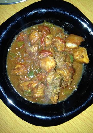 A picture of Pork stew.