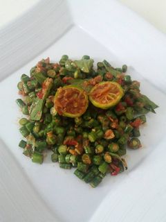 Foto resep Pencok kacang panjang (sambal mentah)