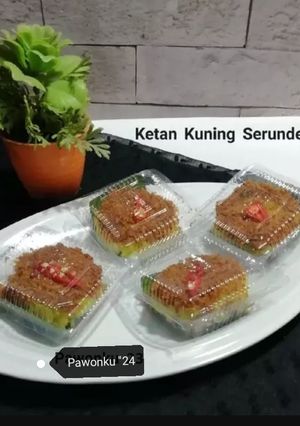 Foto resep 876. Ketan Kuning (Bumbu Racik) Toping Serundeng pedas
