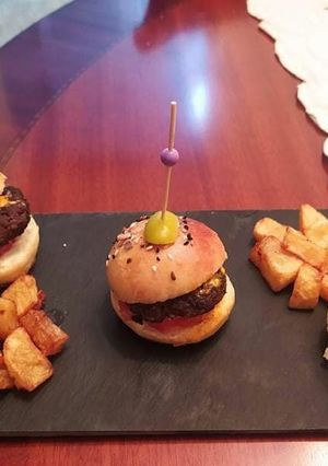 Une photo de Mini hamburger: