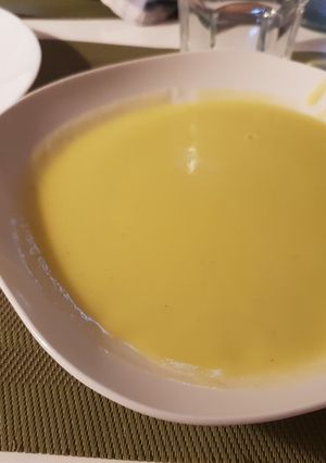 Una foto de Crema de calabacín
