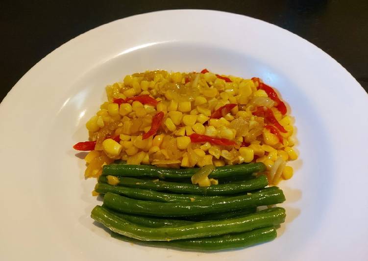 Cara memasak Tumis buncis jagung manis🌽 Lezat