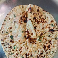 Methi paratha A picture of Methi paratha.