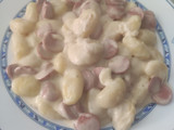 Ñoquis a la carbonara