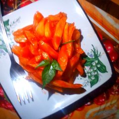 A picture of Homemade chips(Ketchups)#recipemarathon.