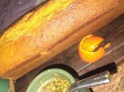 Una foto de budin de mandarinas