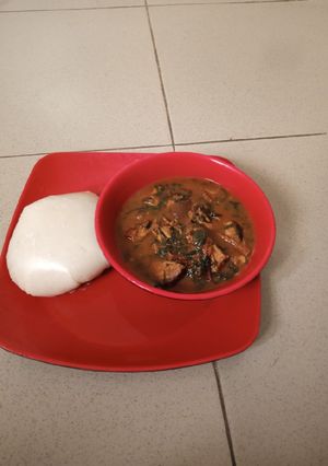 A picture of Ogbono soup.