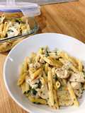Penne with Chicken Breast in Cream Sauce