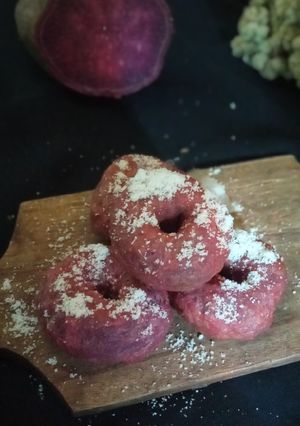 Foto resep Donat ubi ungu tanpa telur