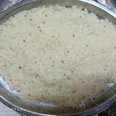A picture of Jeera rice#mystaplefoodcontest.