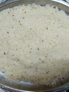 A picture of Jeera rice#mystaplefoodcontest.