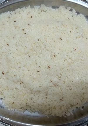 A picture of Jeera rice#mystaplefoodcontest.
