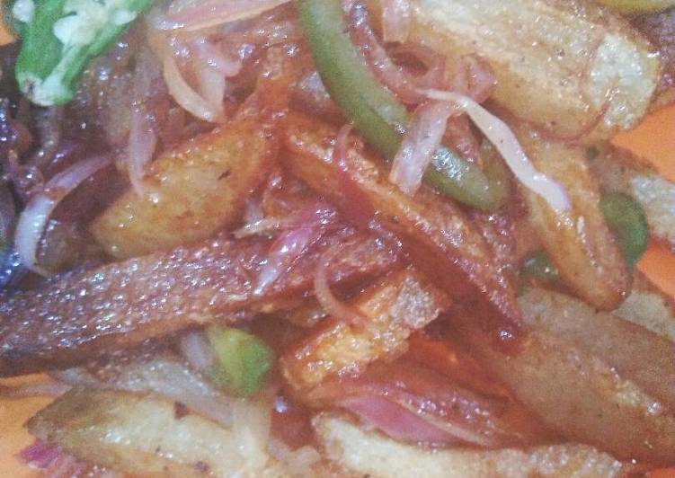 Recipe of Appetizing Honey chilli potato