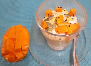 A picture of Mousse de Mango Or Mango Fool (No Cook Recipe).