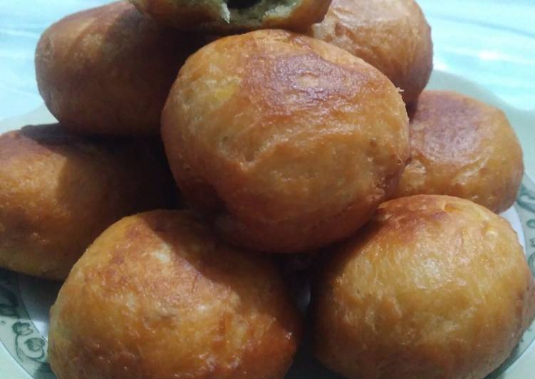 Donat kentang isi cokelat ala mami