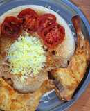 مرغ تندوری در فر