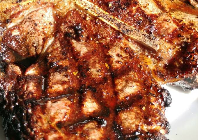 Steps to Prepare Favorite The Perfect Grilled T-Bone Steak