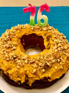 A picture of Gingery carrot cake.