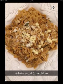 صورة لوصفة اسهل مكرونه بالجبنه..!