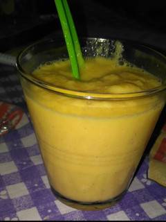 Una foto de Smoothie de melocotón y manzana