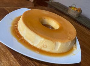 Una foto de Flan