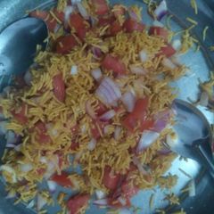 Bhel puri A picture of Bhel puri.