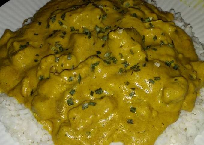 Brad's ez pork with curry gravy