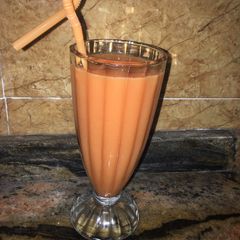 A picture of African cherry and carrot juice.